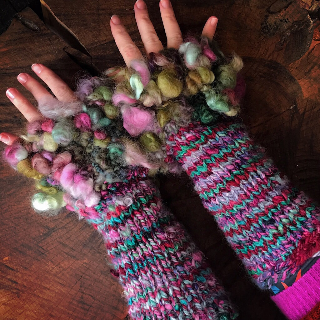 Alpaca arm warmers