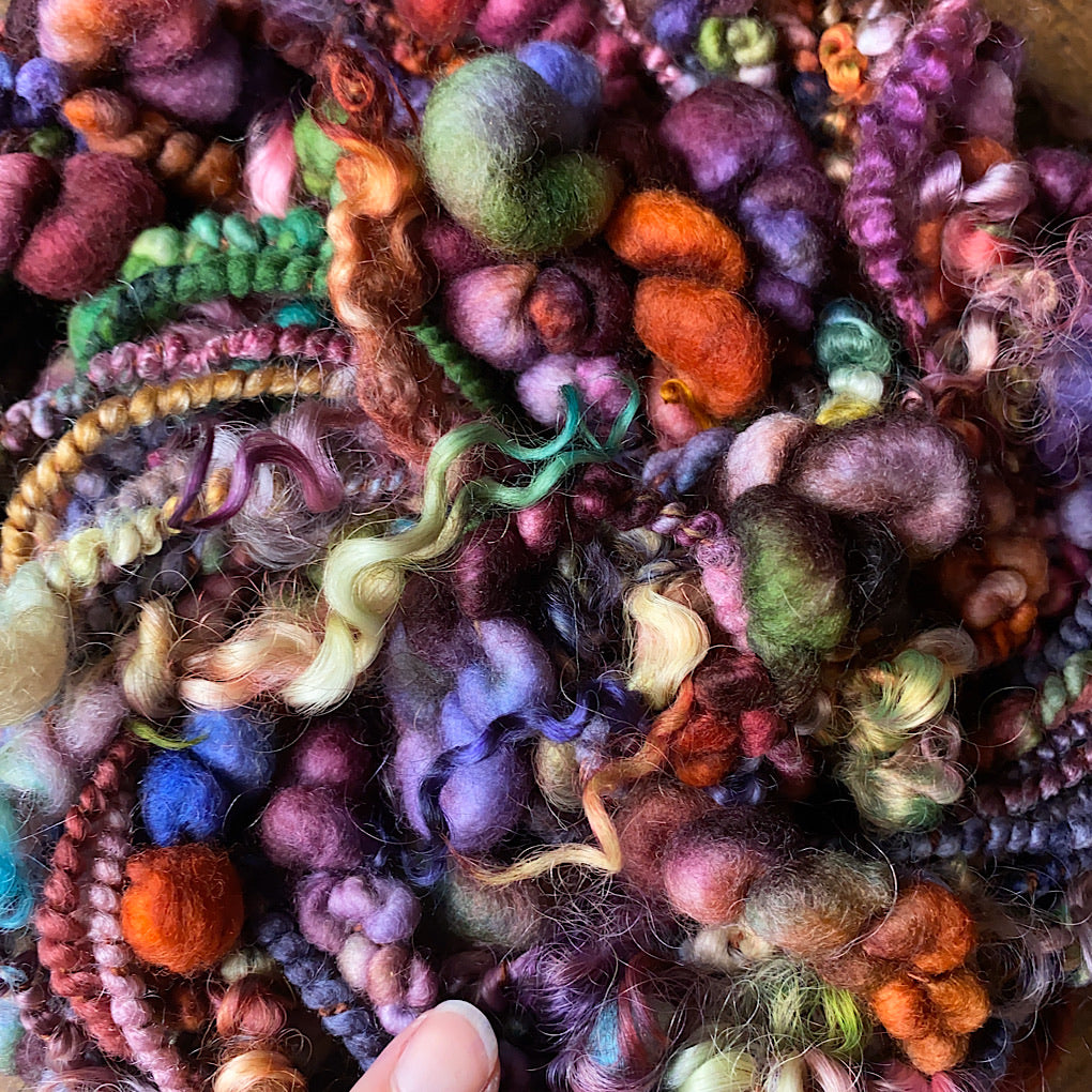 Legend of fall Luxurious one-of-a-kind art yarn