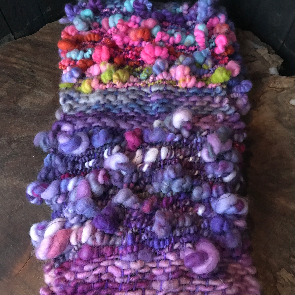 Purple scarf - Foulard mauve - Mynoush