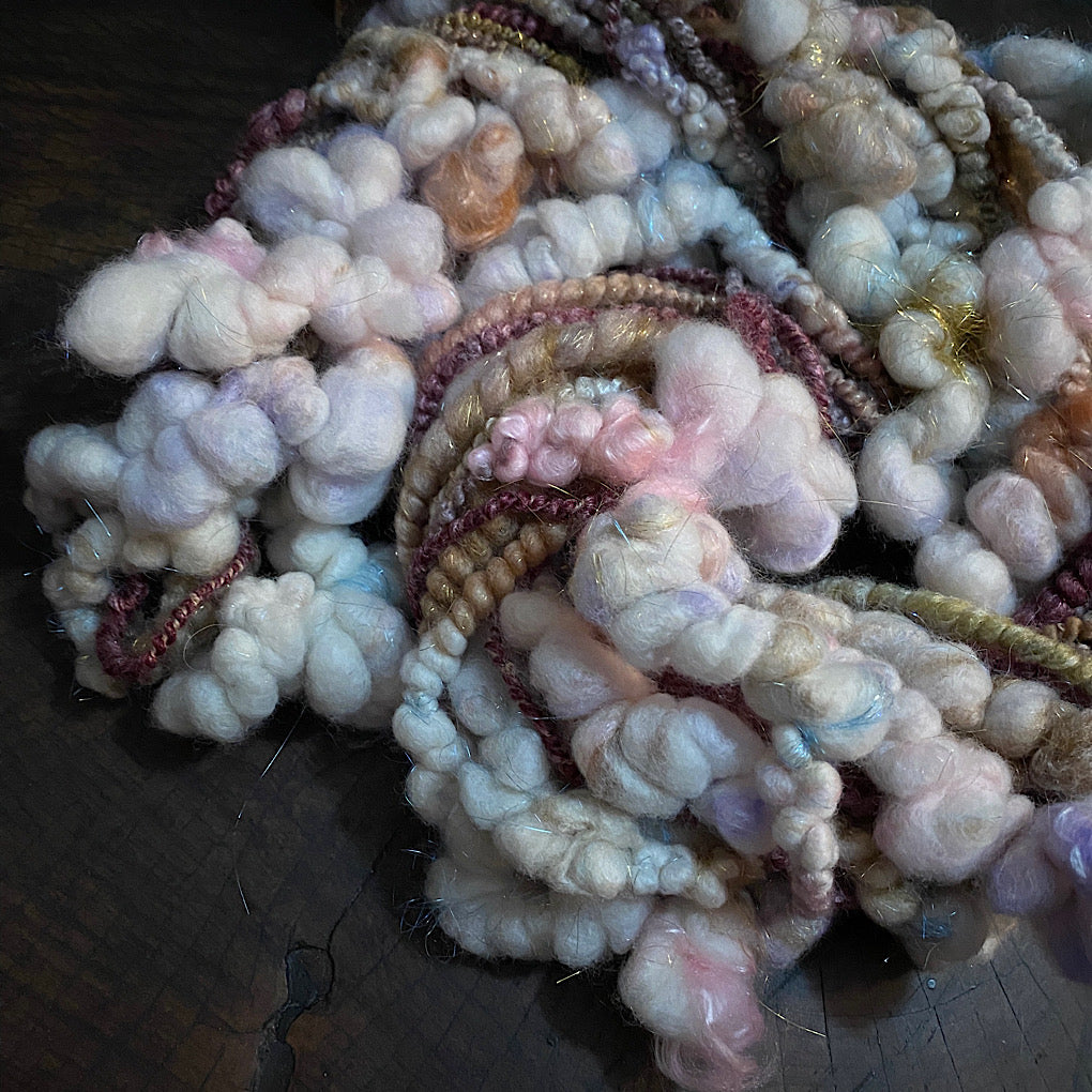 Golden Snow  art yarn