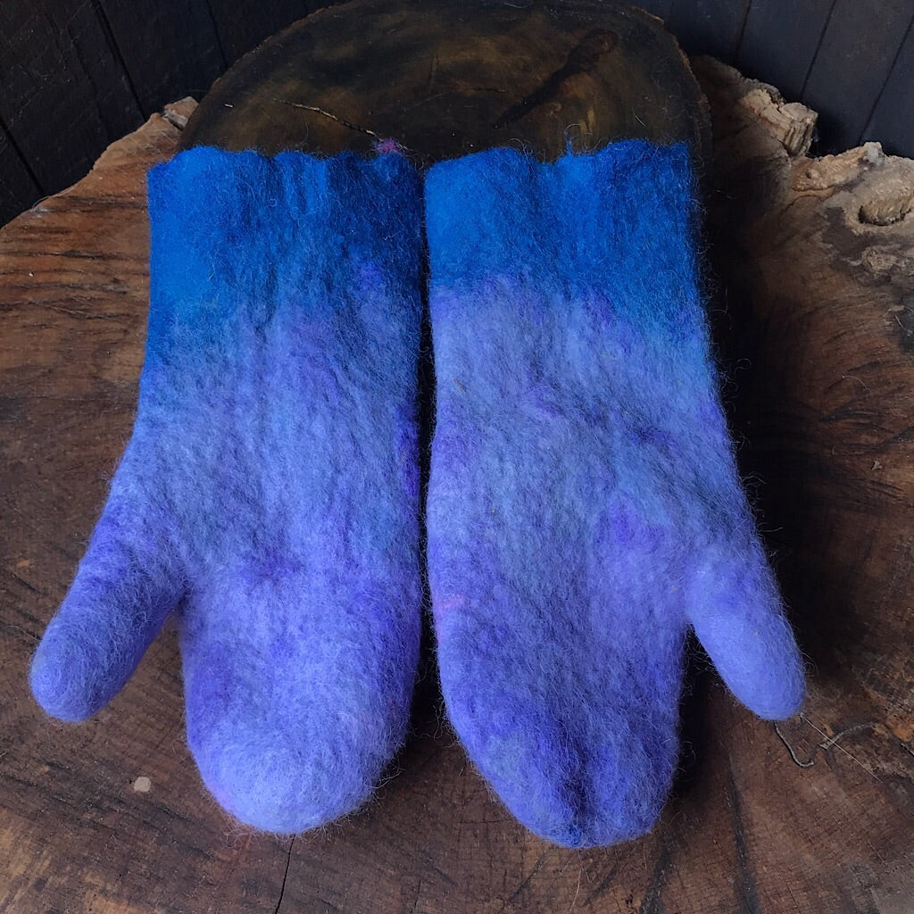 Felted mittens reserved for Geraldine