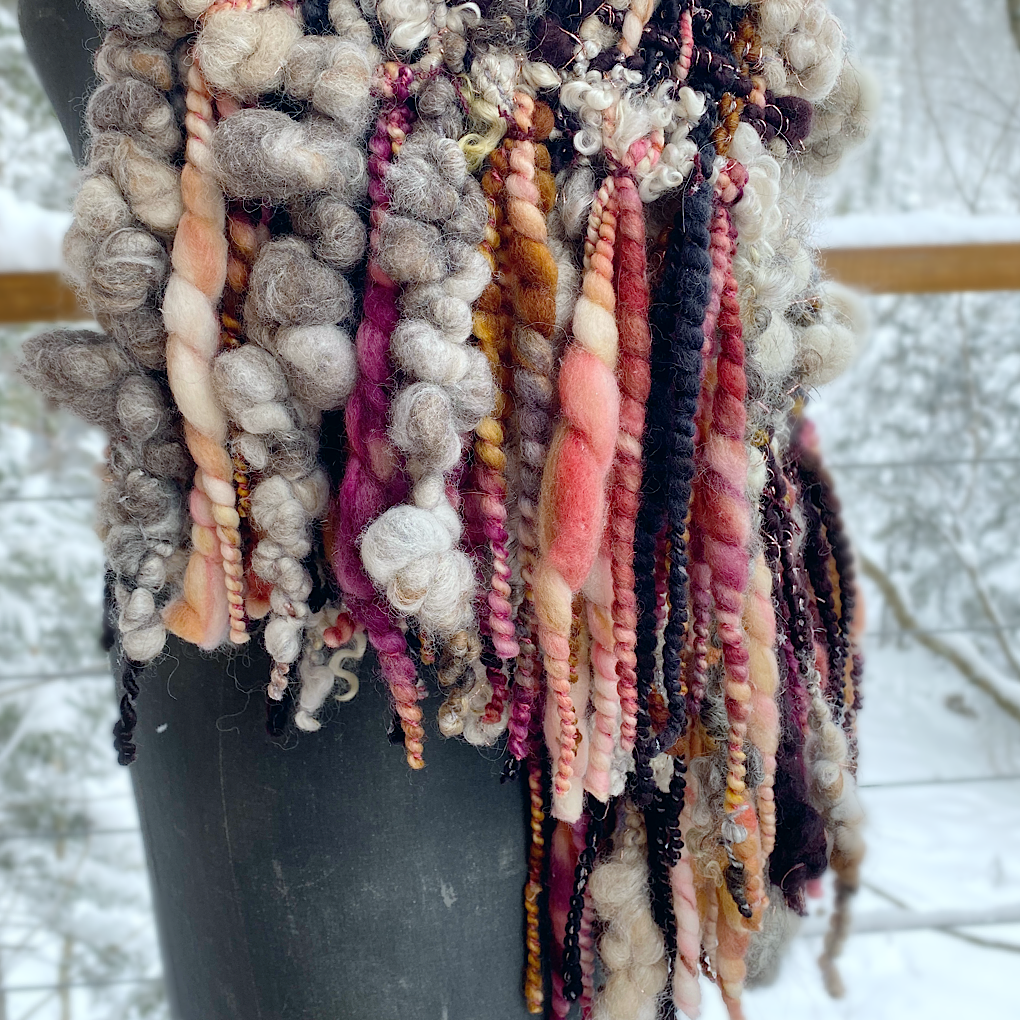 Trees are blushing- Woven scarf