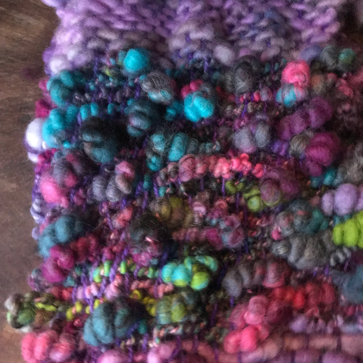 Purple scarf - Foulard mauve - Mynoush