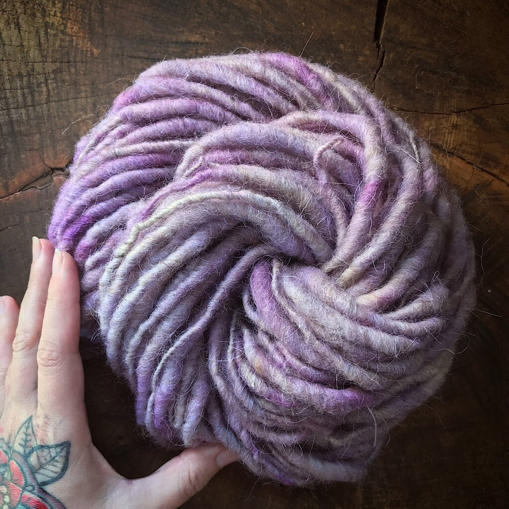 Lavender weaving yarn