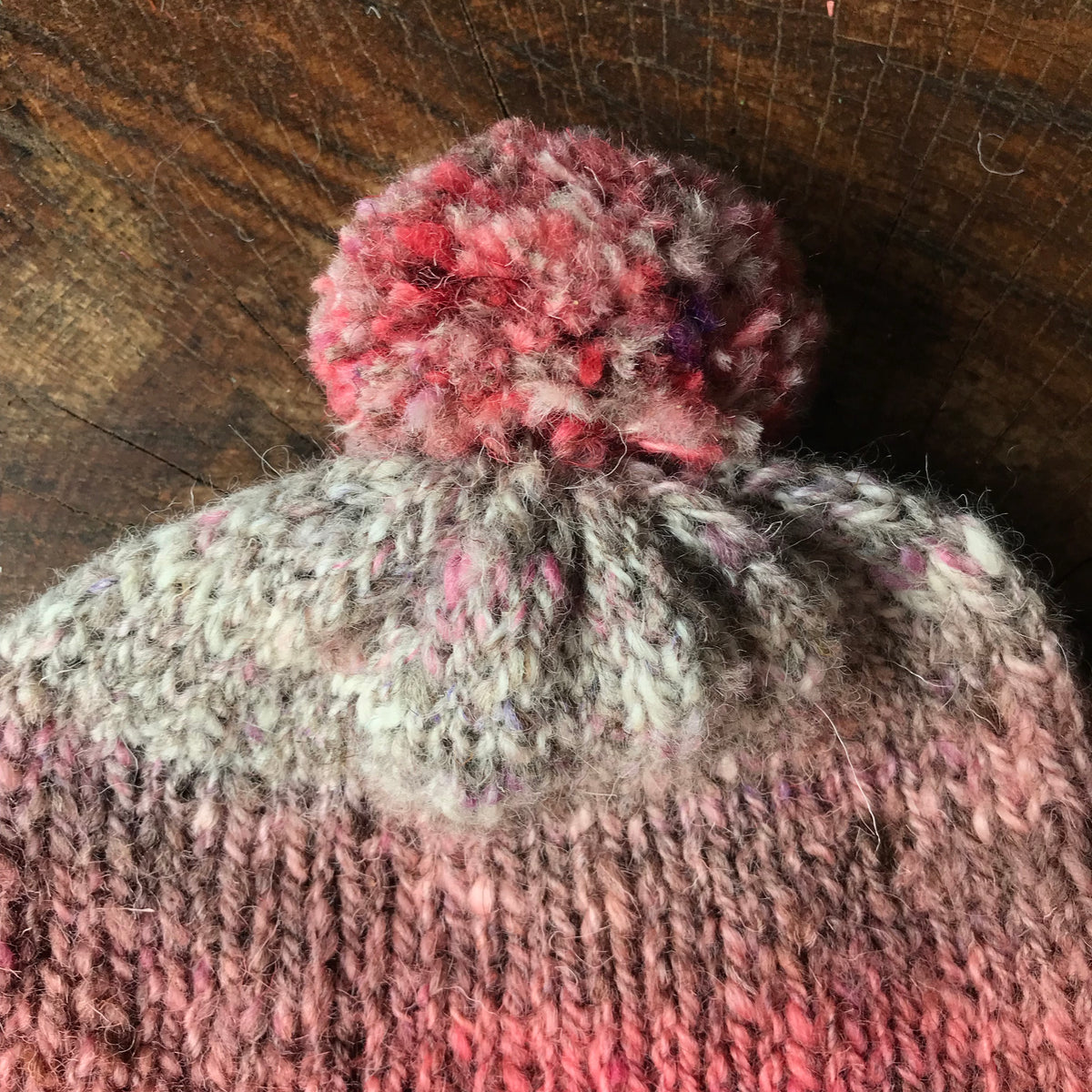 Pink beanie 100% wool  | Tuque rose 100% laine - Mynoush