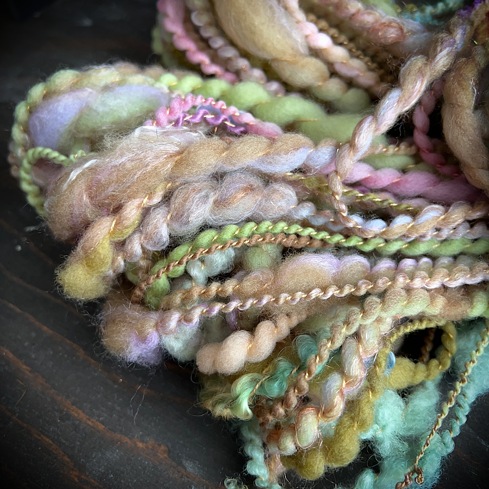 Hand spun knitting art yarn