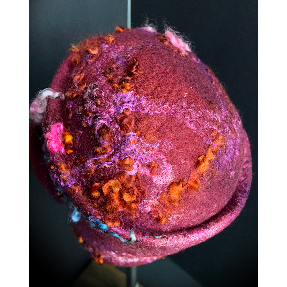 Felted flapper’s hat- 23”