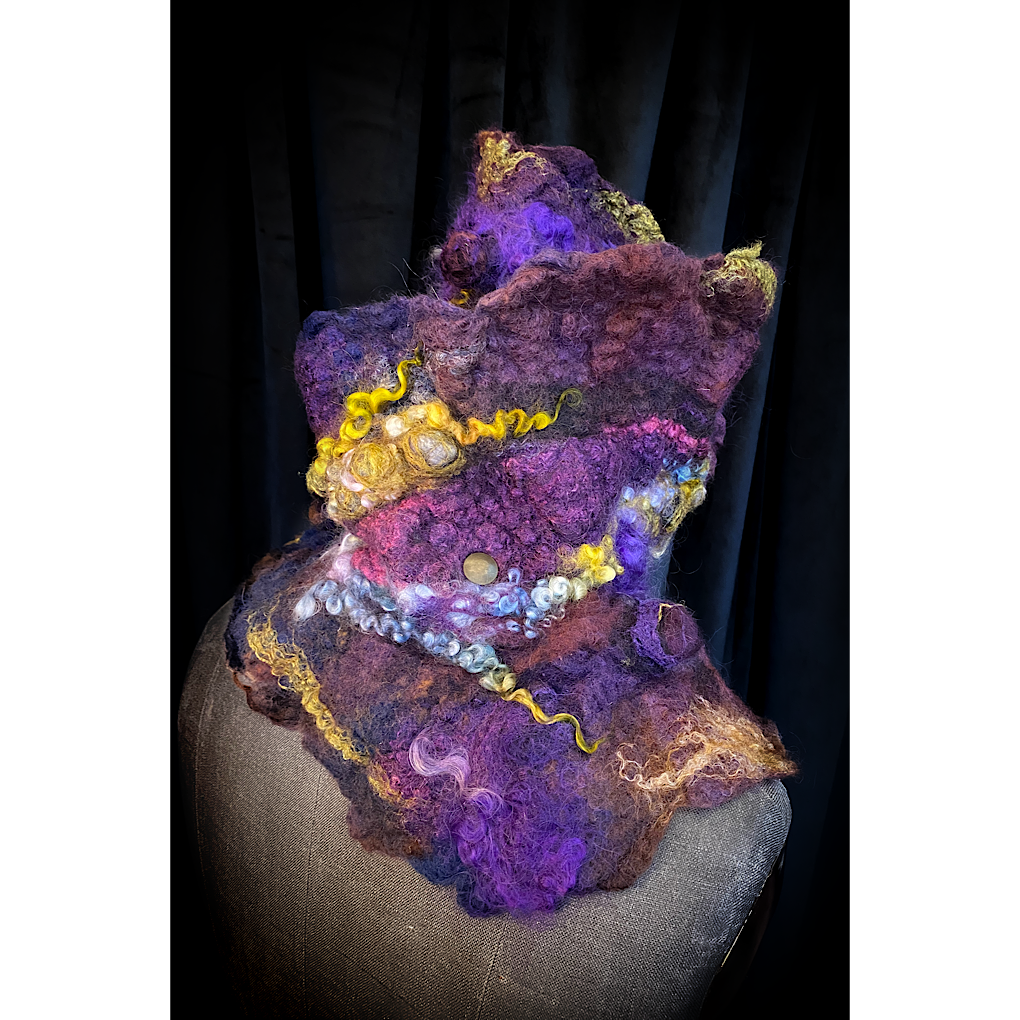 Nebula 2022 - felted scarf