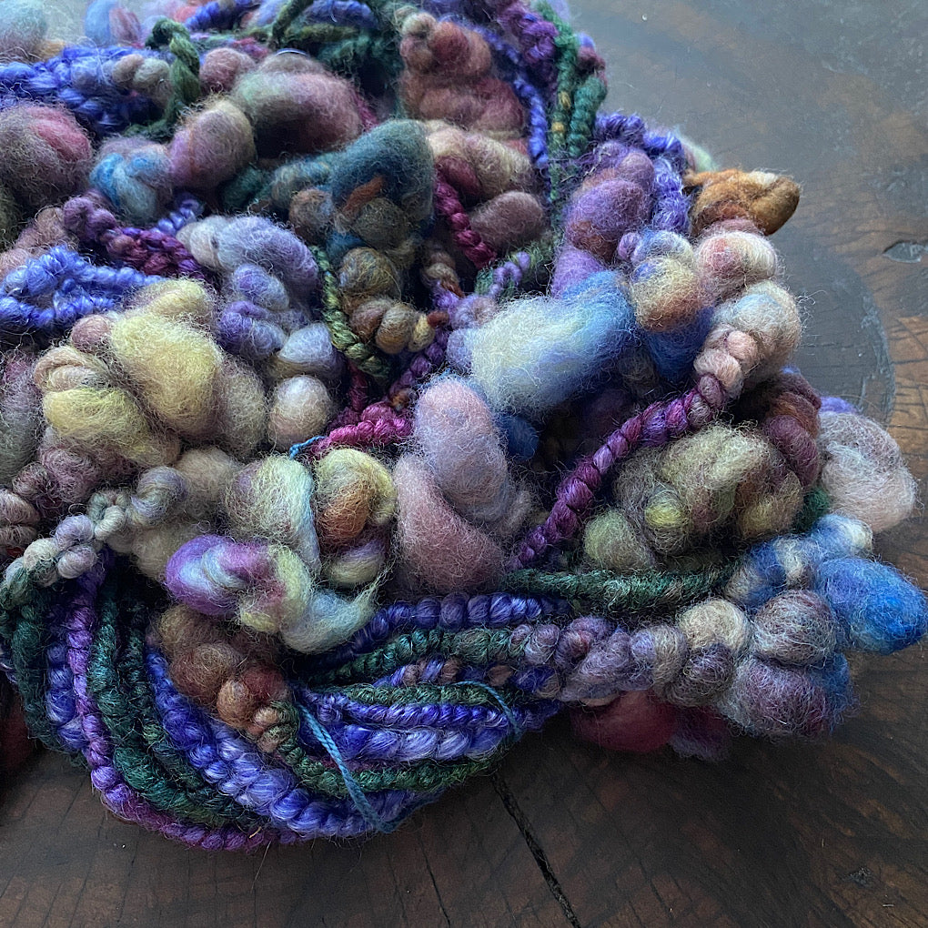 Night storm Silk merino art yarn