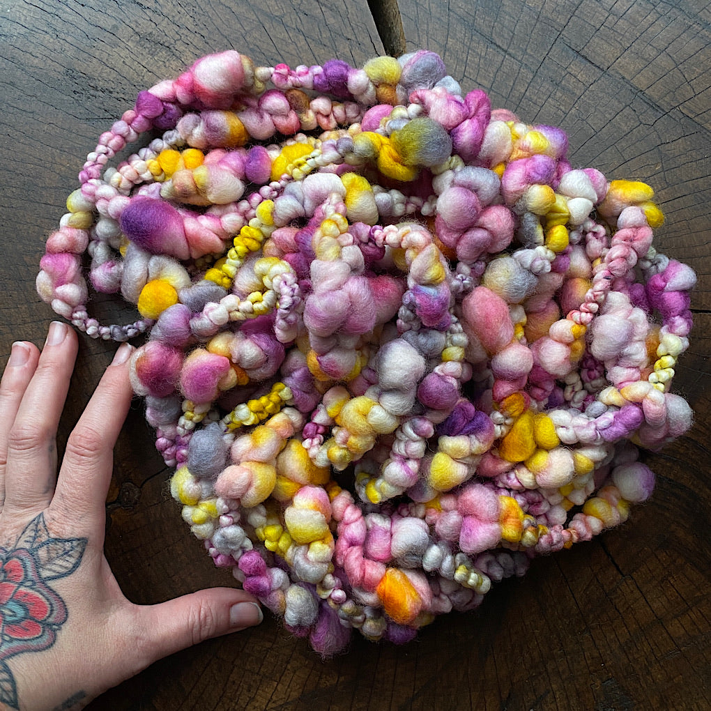 Orchid Jumbo boucle art yarn