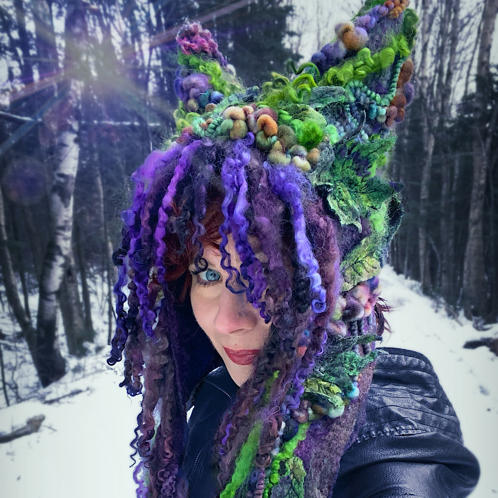 One spell - Felted hood