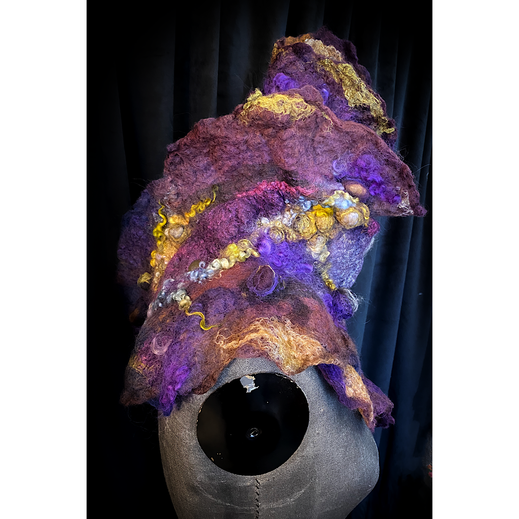 Nebula 2022 - felted scarf