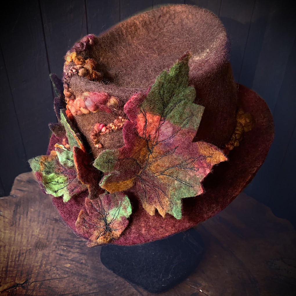 Legend of fall Felted hat