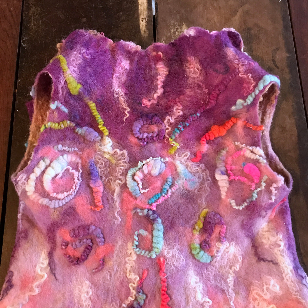 Felted vest Veste feutrée - Mynoush