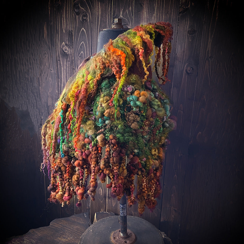 Woodland felted collar