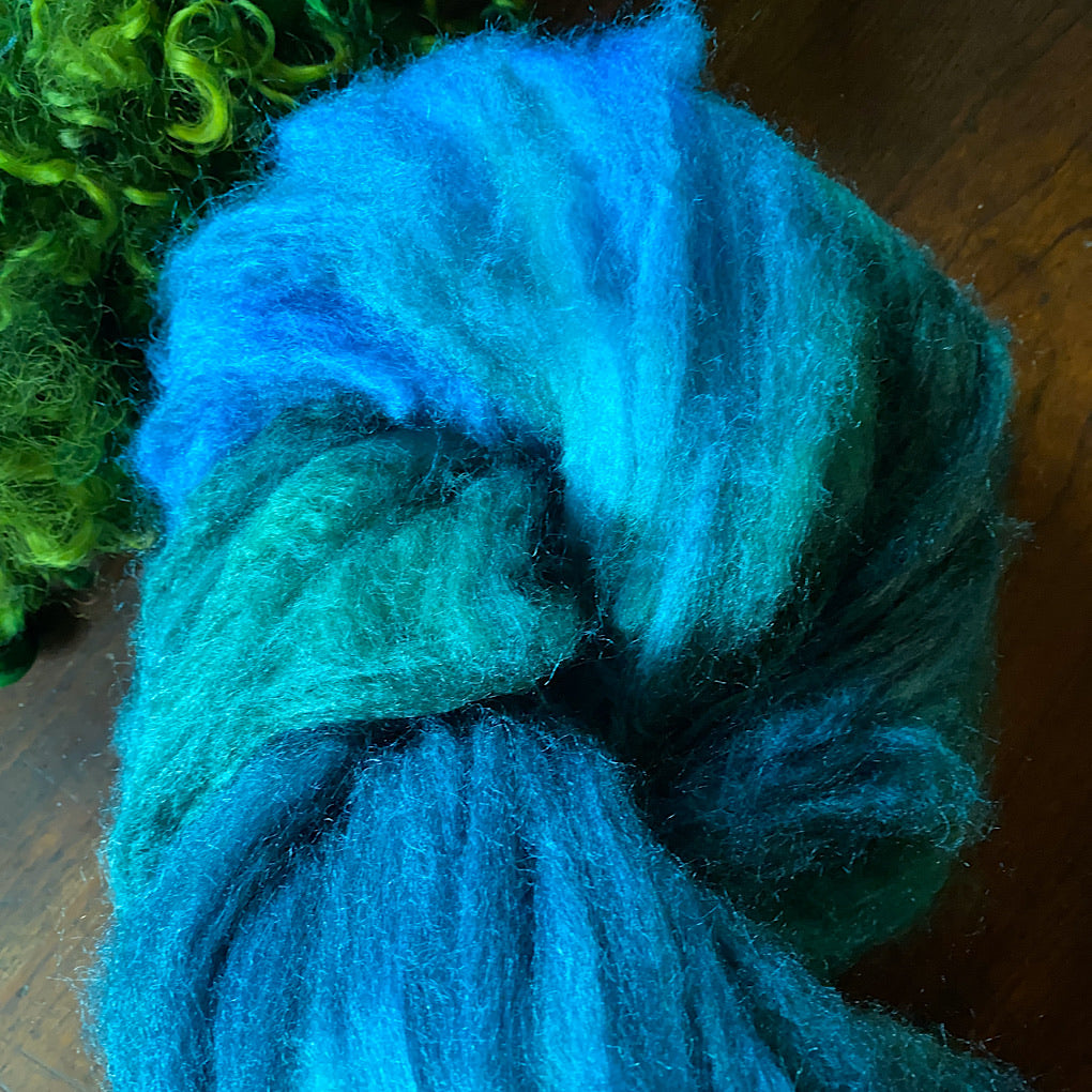Spinning kit Hand dyed roving