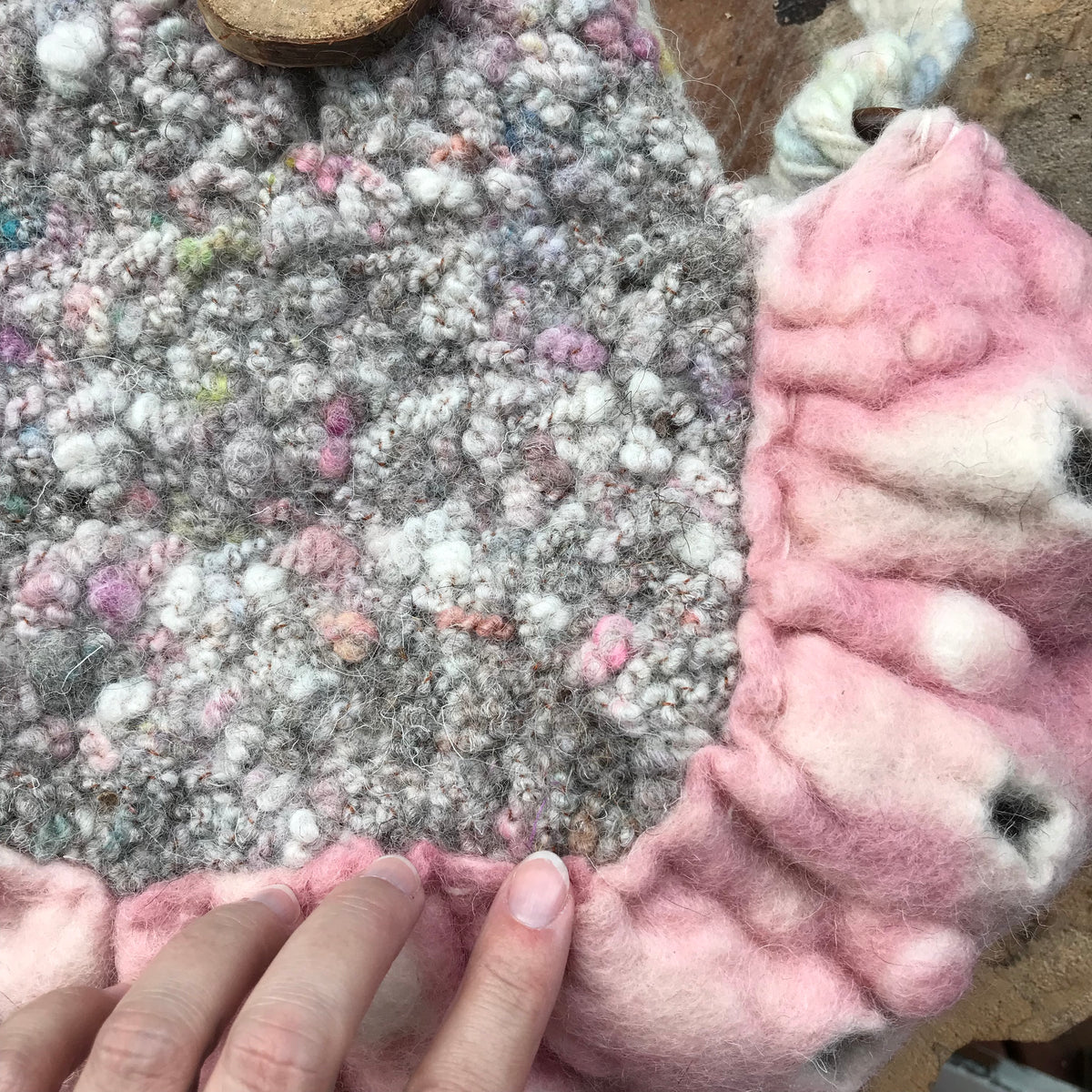 Felted handbag prototype - Mynoush