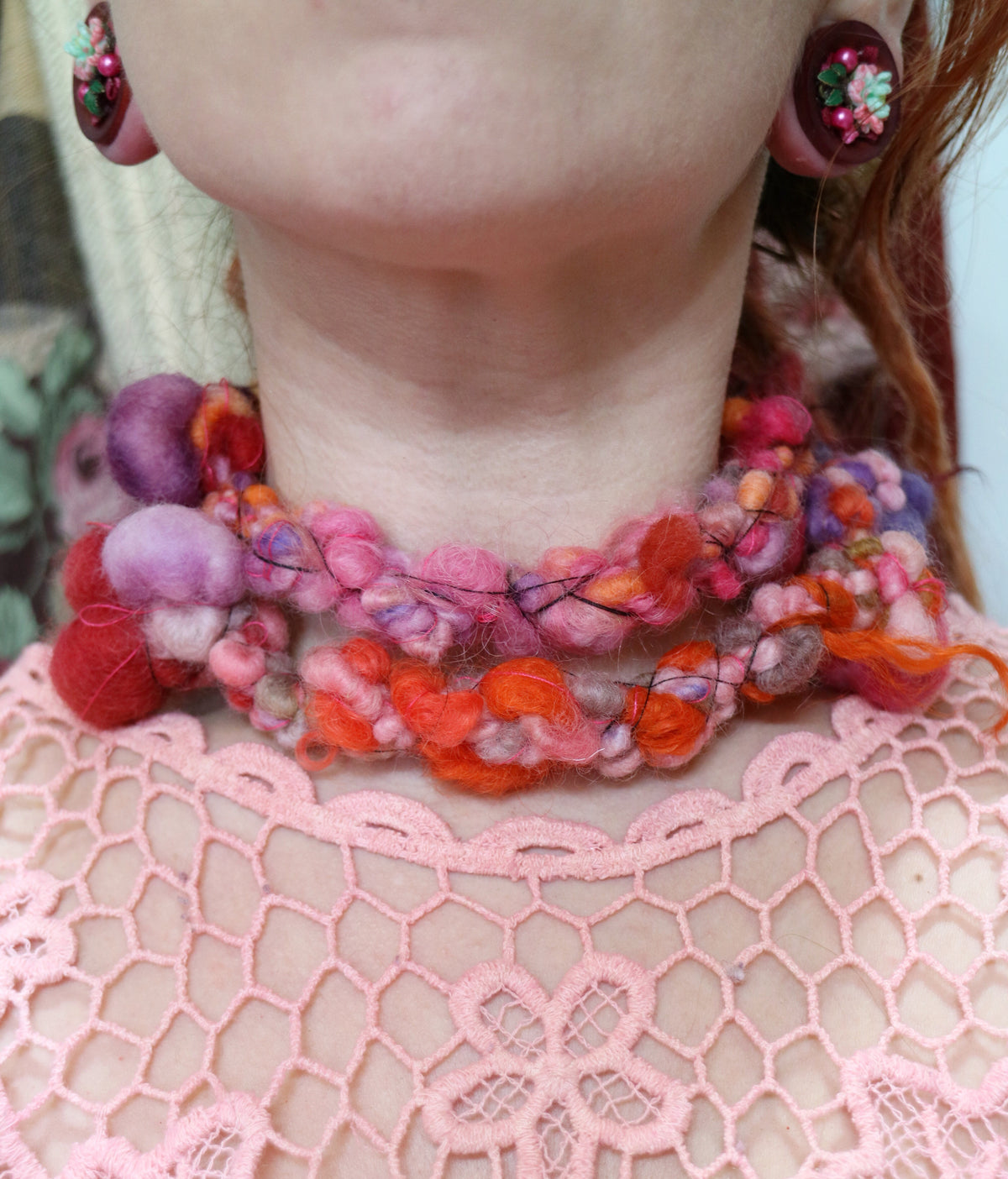 Yarn necklace no3 | Collier de laine no 3 - Mynoush