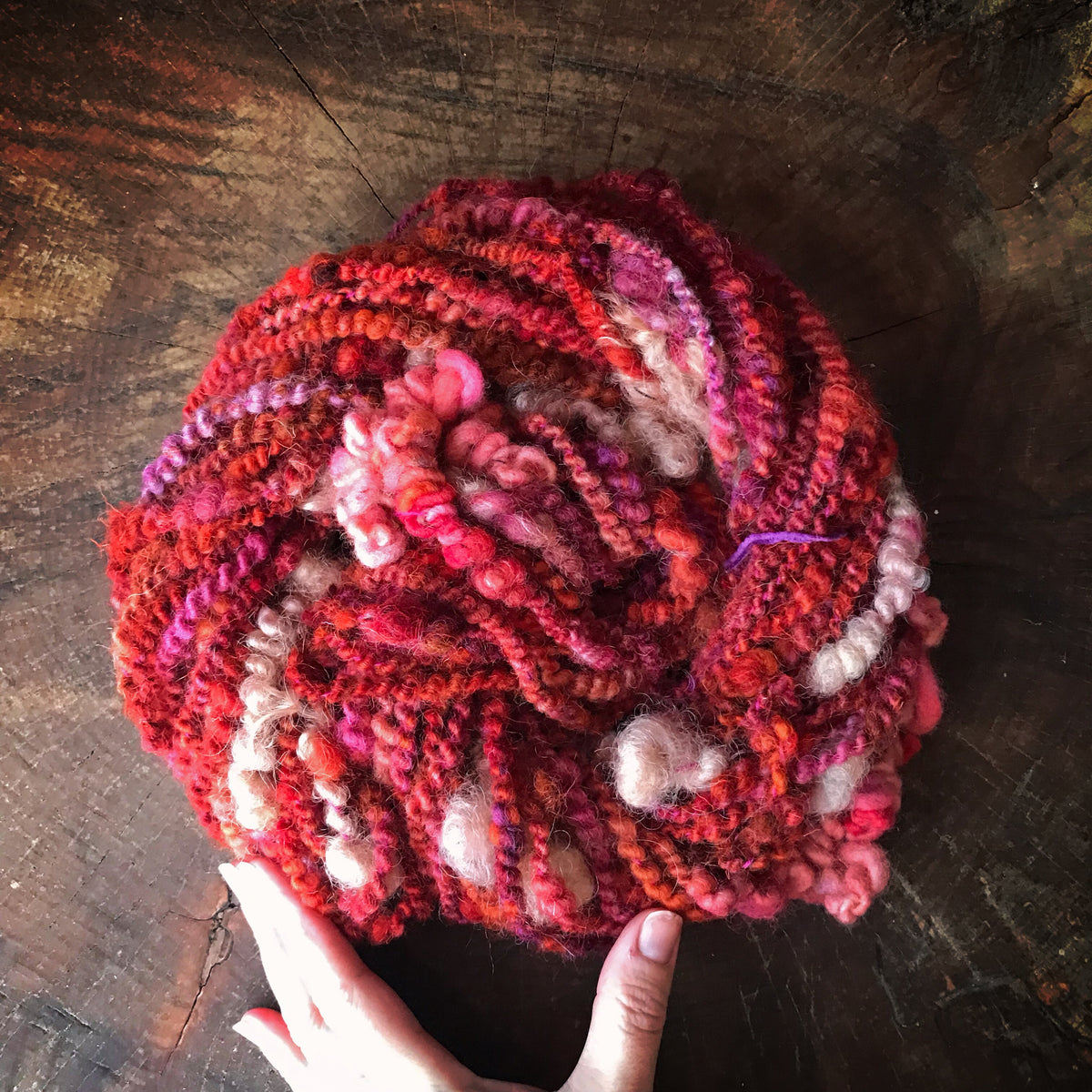 Orange art yarn 100g 29y - Mynoush