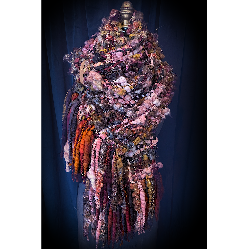 Black Rose Woven scarf