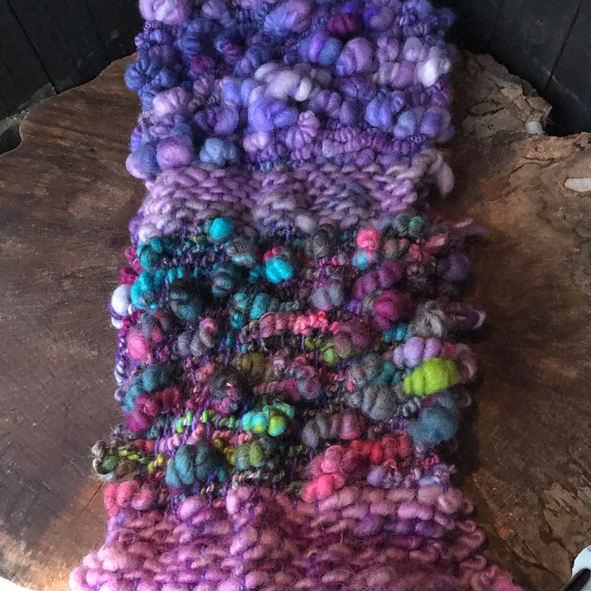 Purple scarf - Foulard mauve - Mynoush