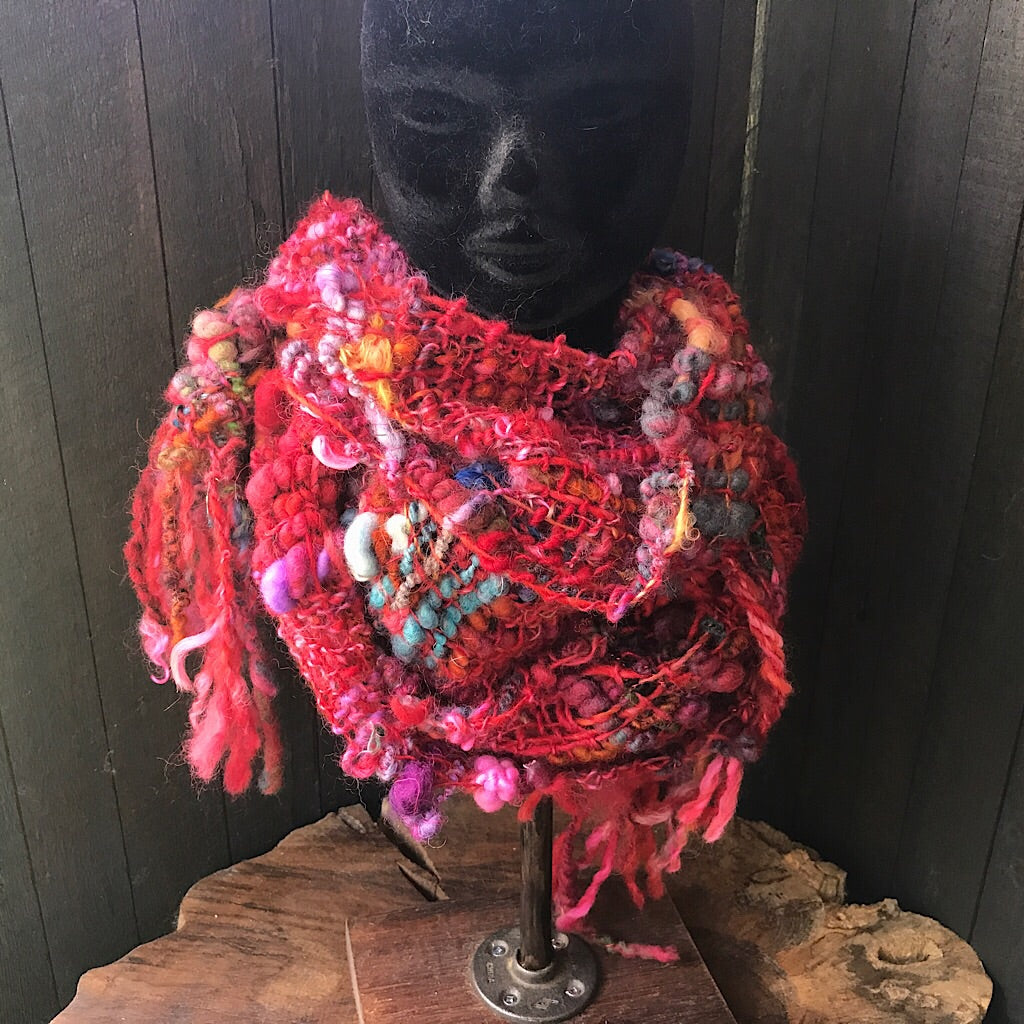 Hand woven scarf