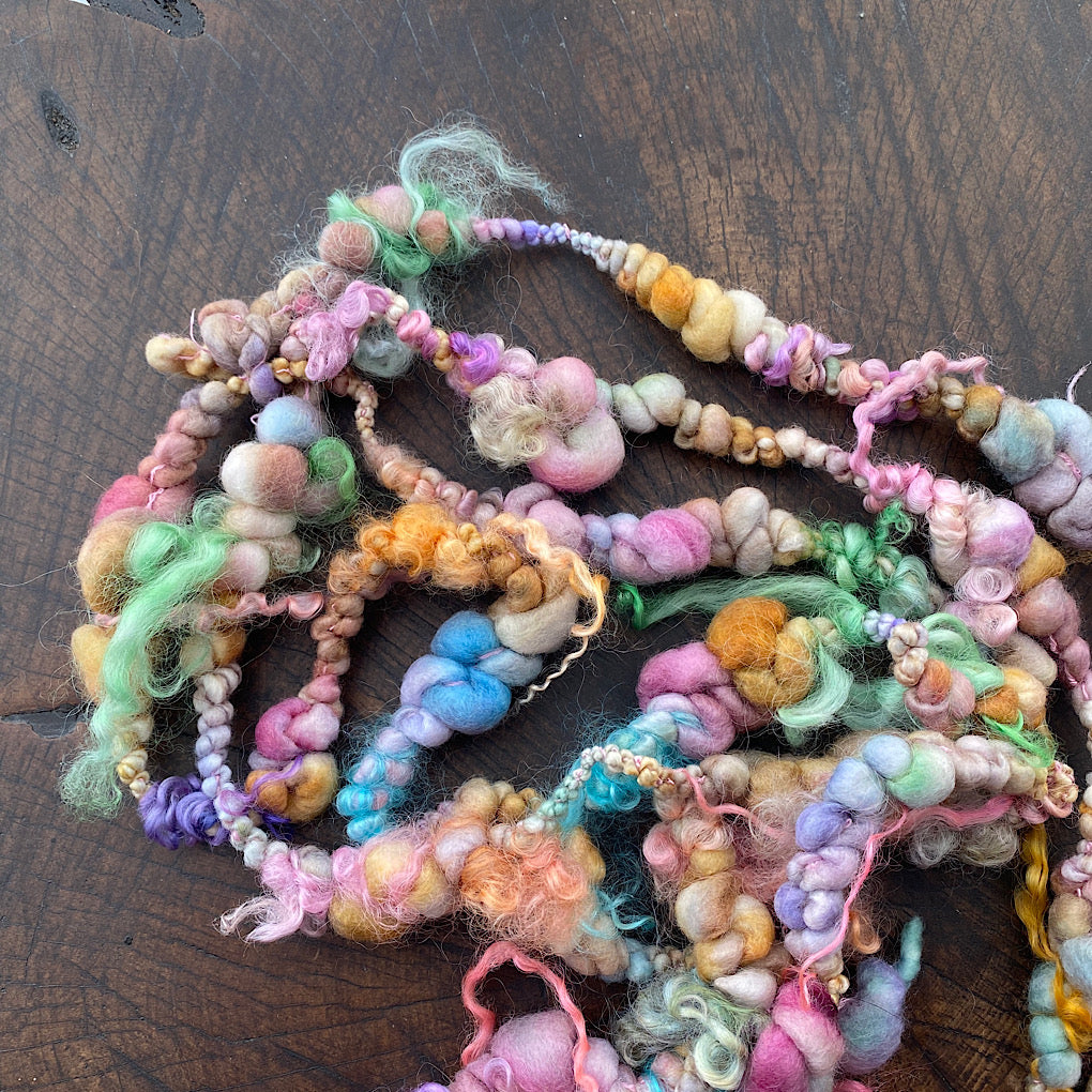 Vintage pastel Jumbo boucle Art yarn