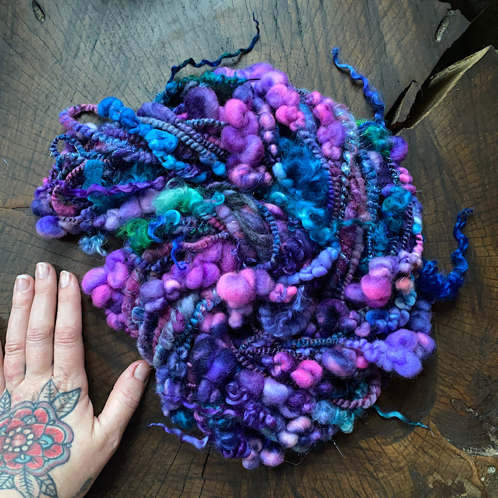 One spell only - Silk and sparkles art yarn