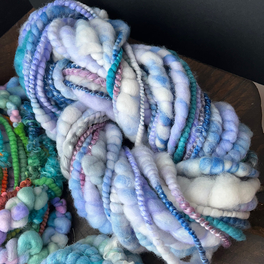 Sweet blues - set of jumbo art yarn