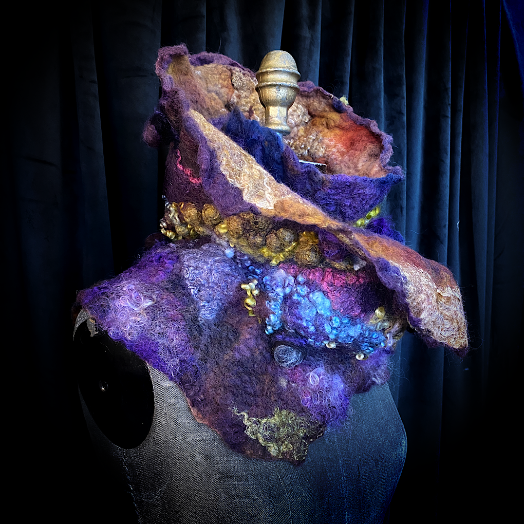Nebula 2022 - felted scarf