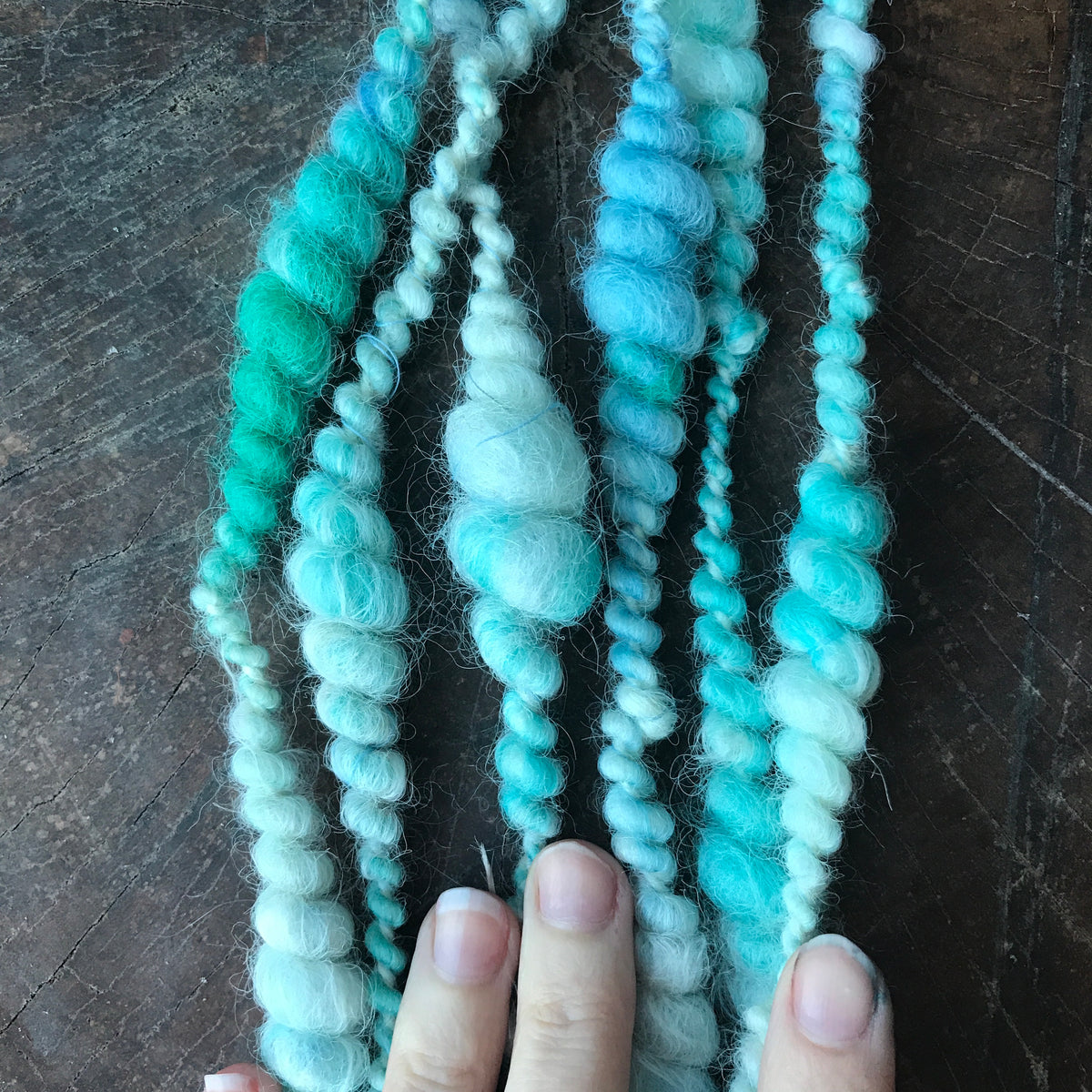 Blue  art yarn 45g - Mynoush