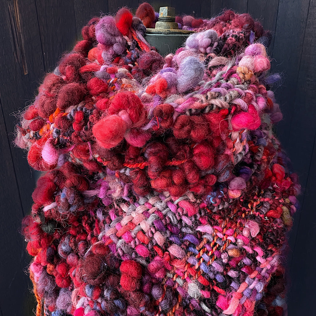 Christmas woven scarf