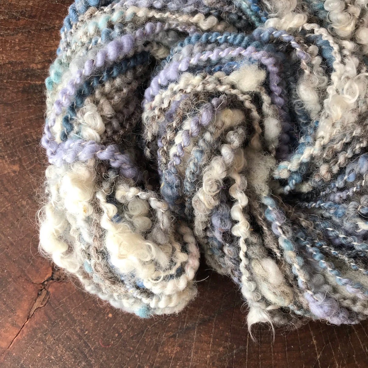 Blue grey art yarn 100g 44y - Mynoush