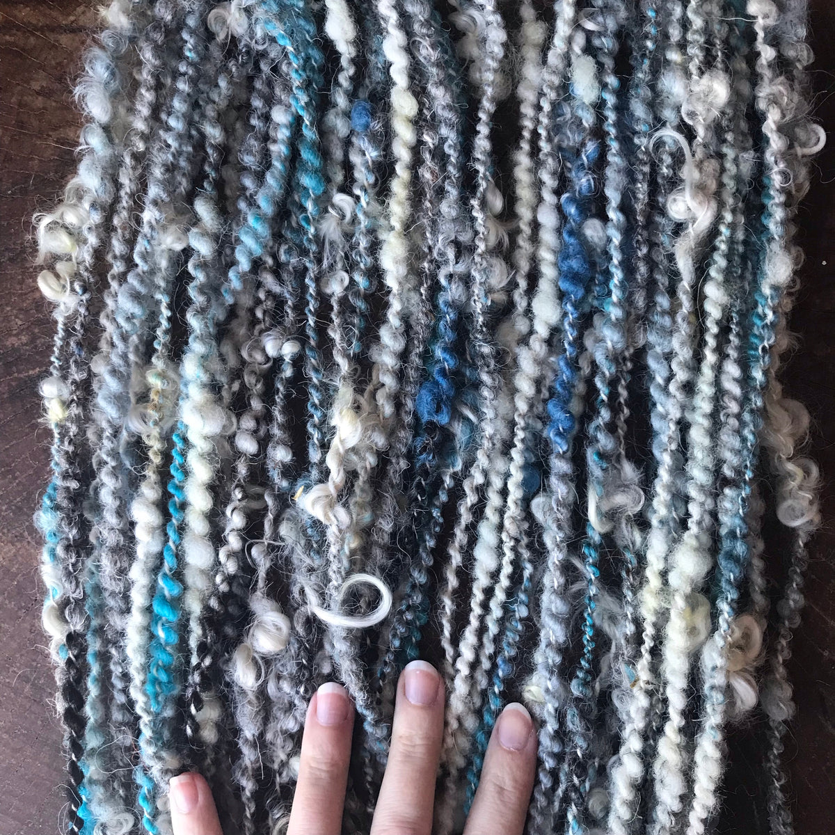 Blue grey art yarn 100g 39y - Mynoush