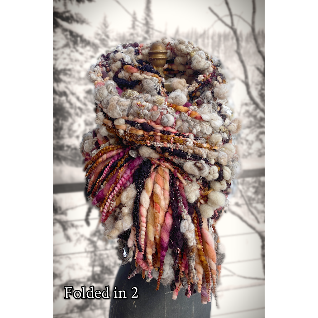 Trees are blushing- Woven scarf