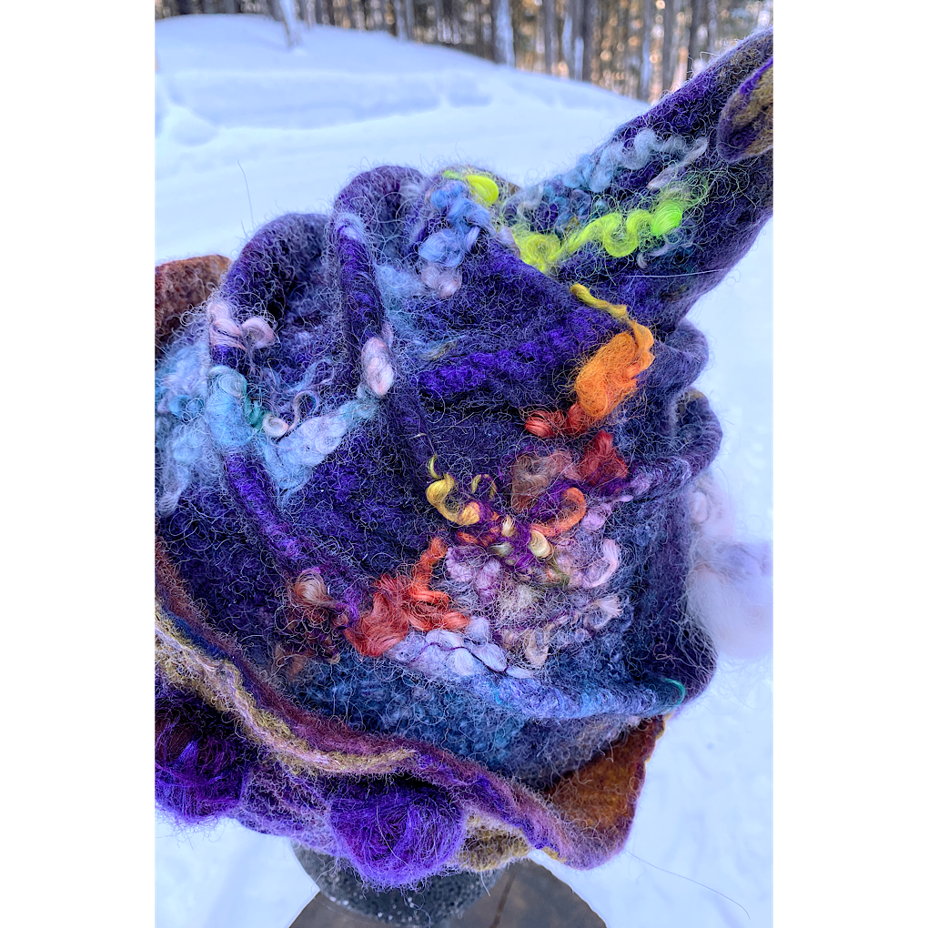 Nuit d’hiver - Felted hat 21“ small