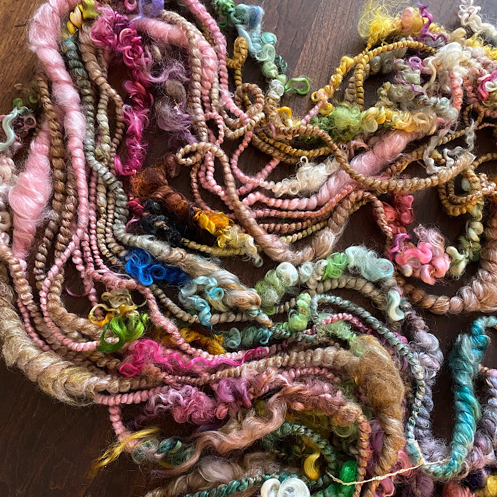 Golden Bloom art yarn