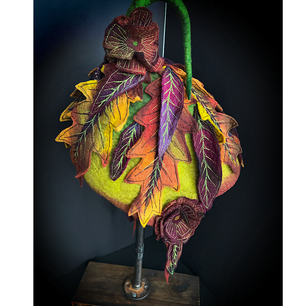 Fall Fairy felted Hood