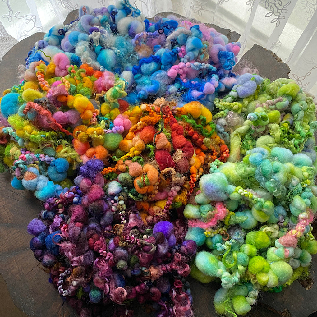 Large lots of mini art yarn - weaver kit
