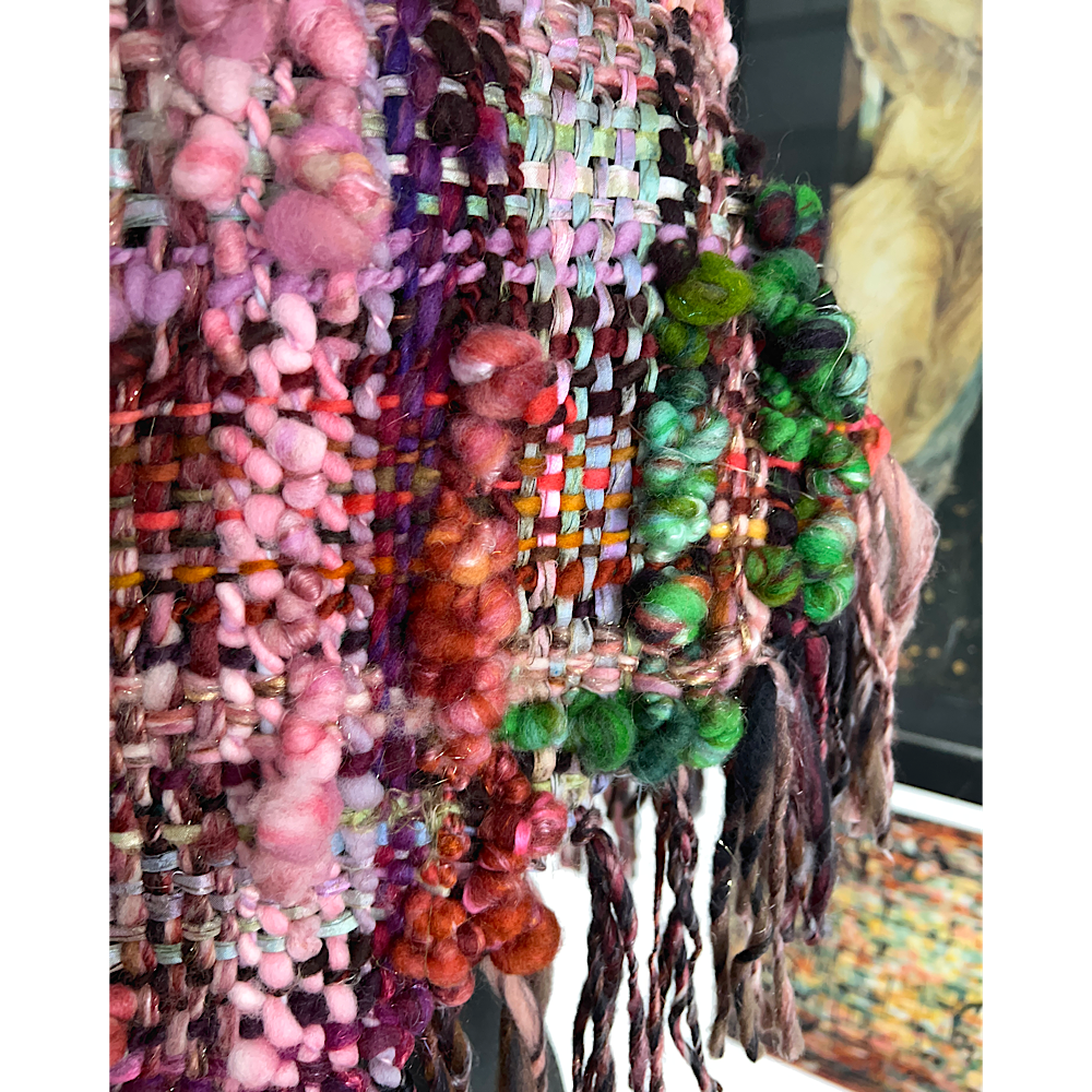 Wood Rose woven Shawl