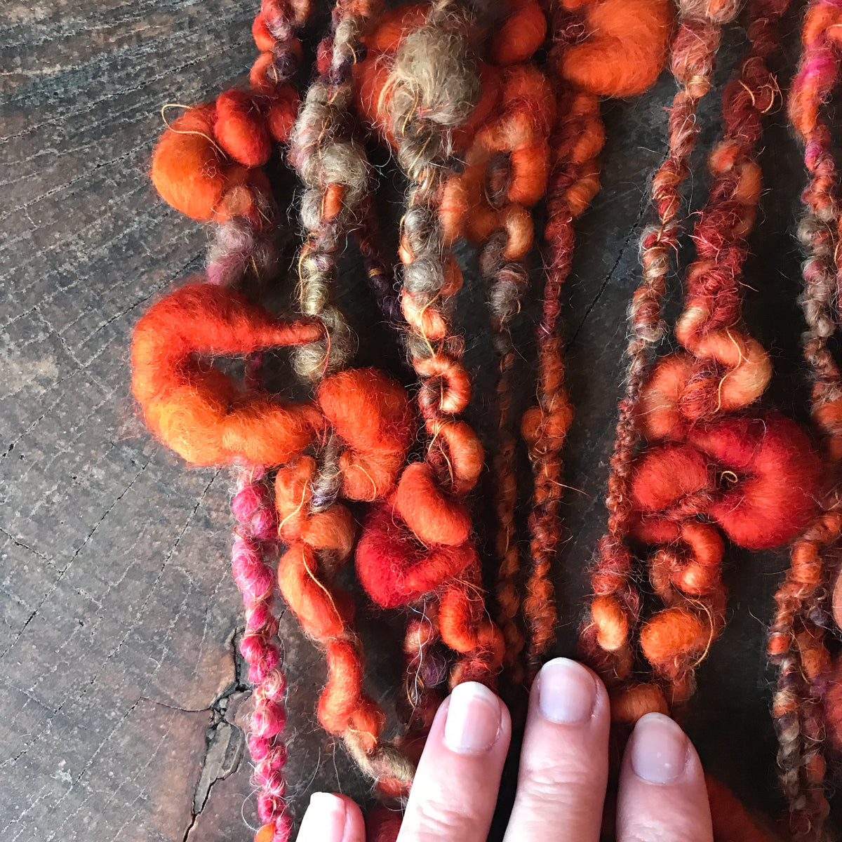 Orange art yarn 100g 11y - Mynoush