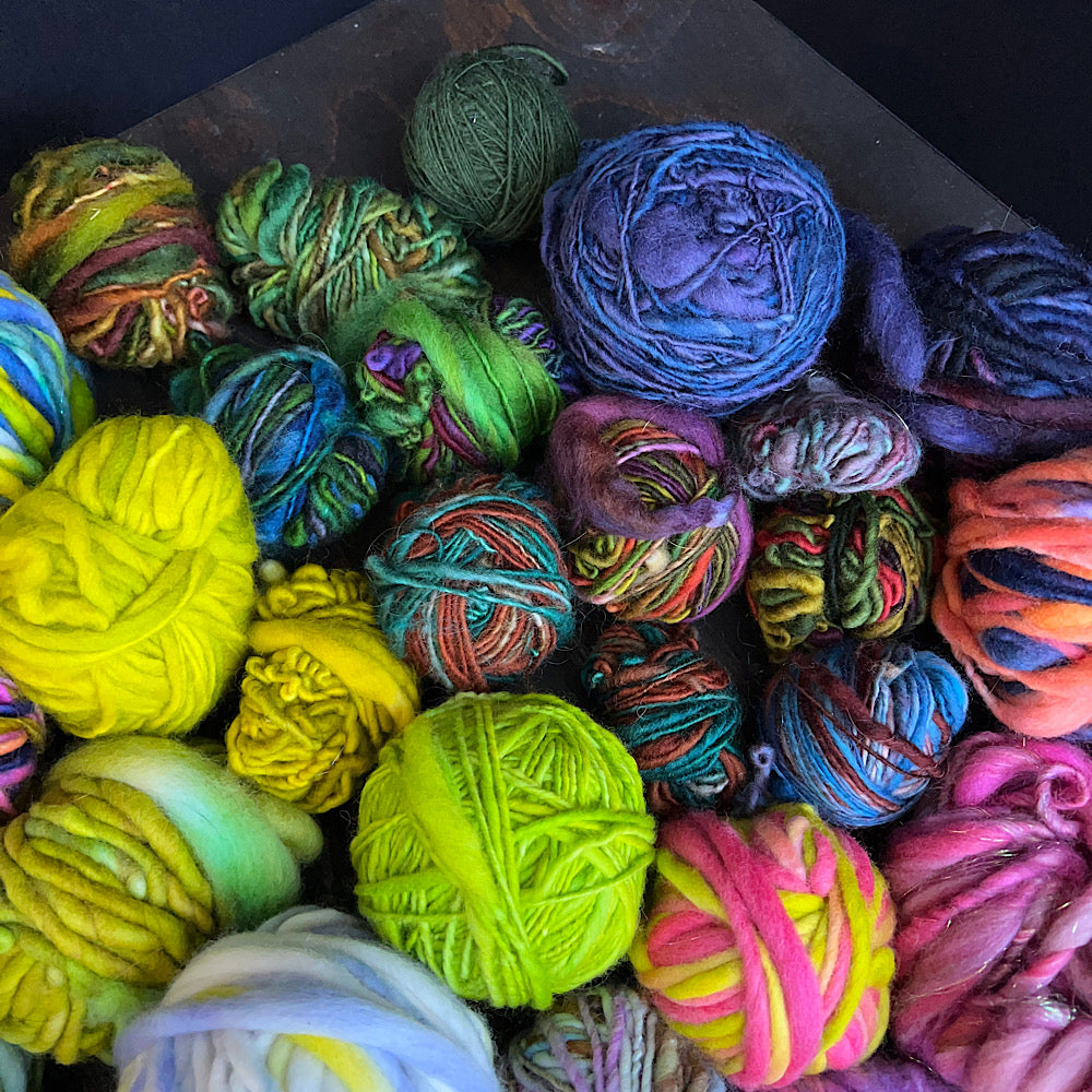 1 kg of hand spun singles