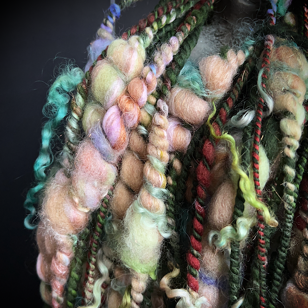 Hand spun art yarn