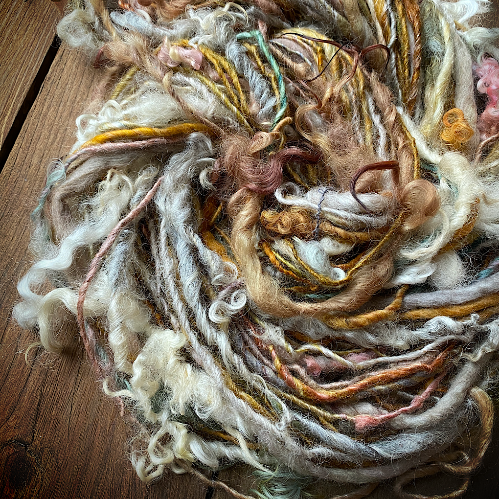 Goldie silk wool art yarn minis