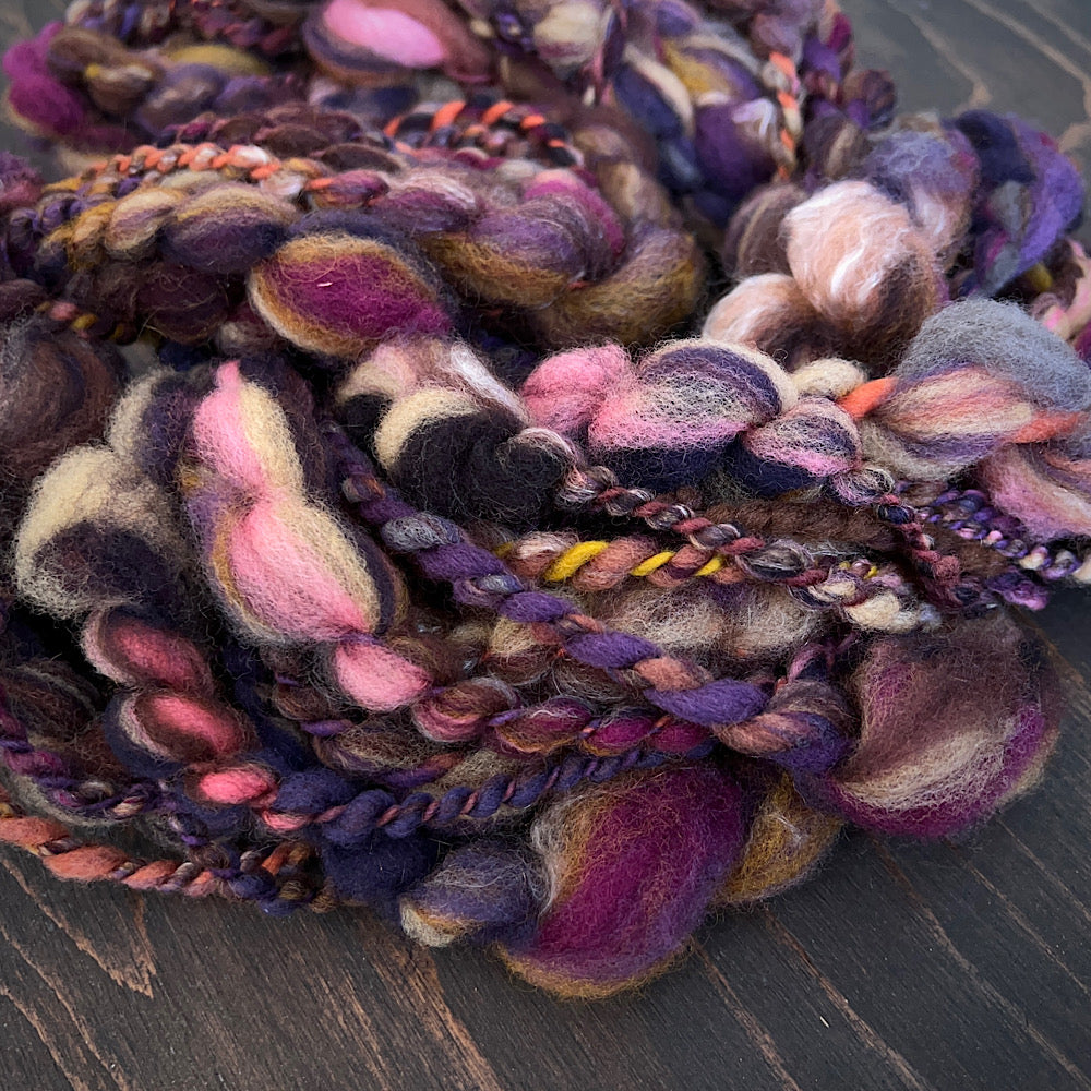 Art yarn for weaving and knitting