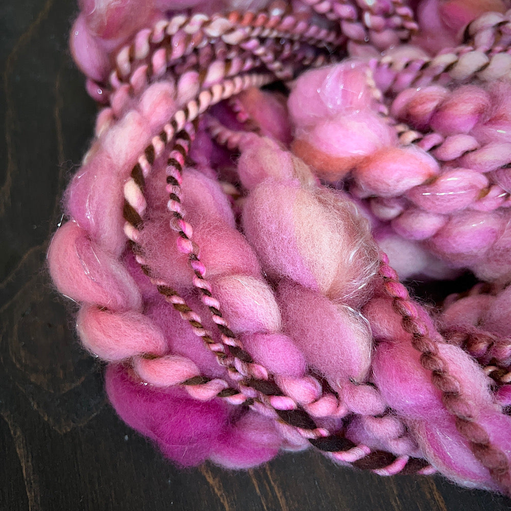 Art yarn for weaving and knitting