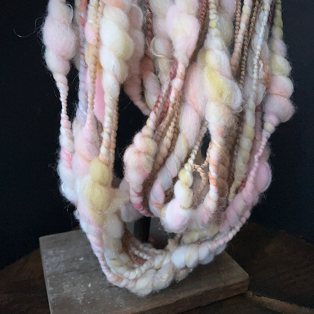 Art yarn for weaving and knitting