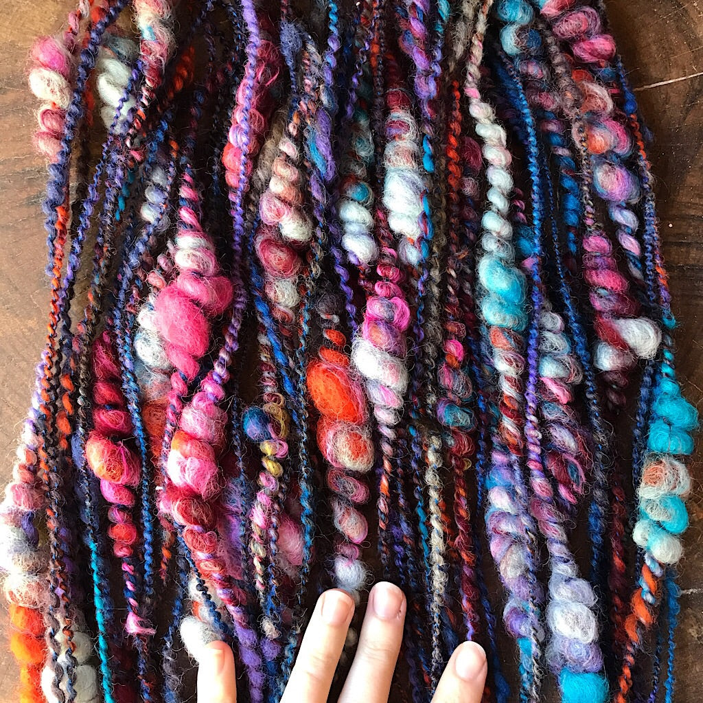 Night blues Art yarn