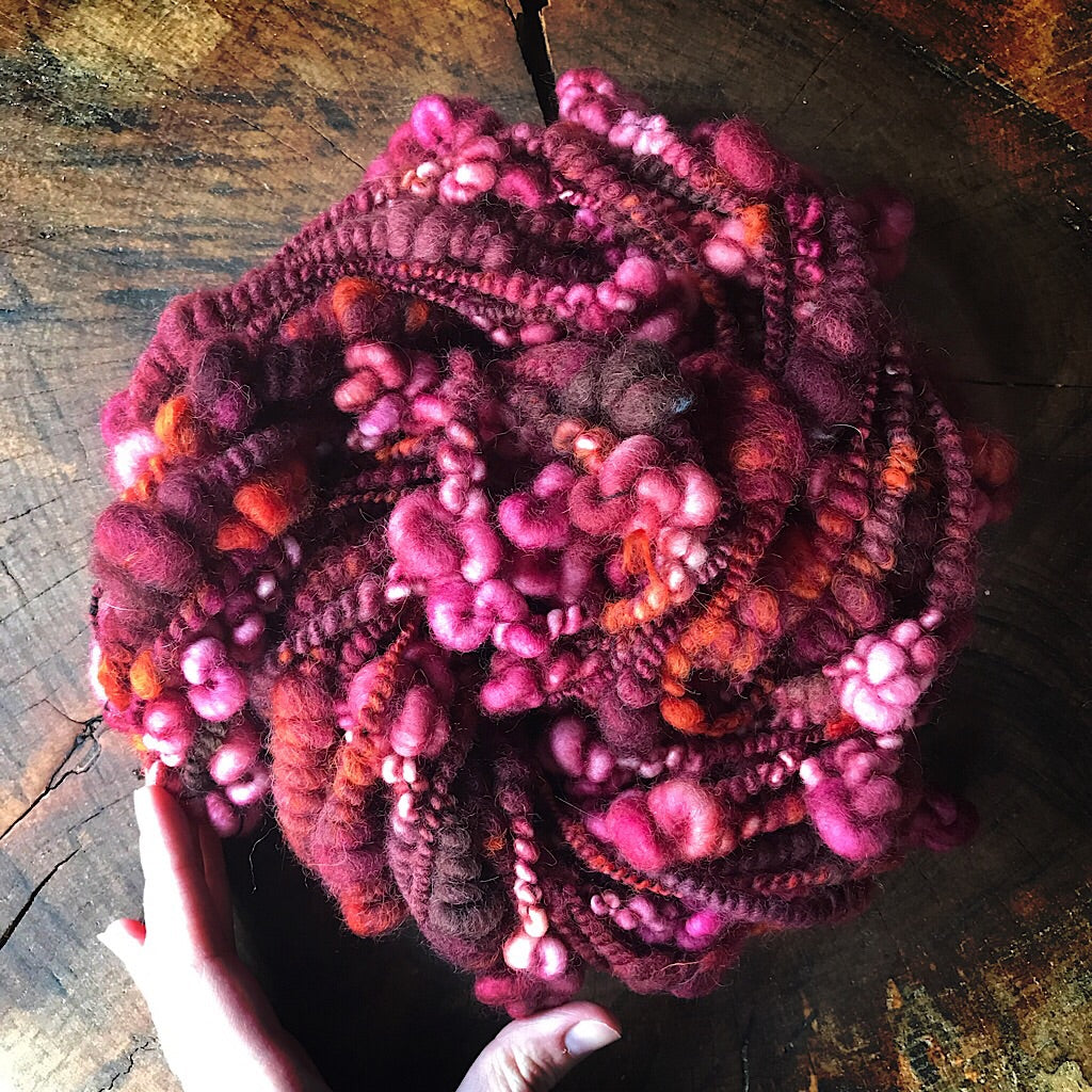 Deep wine art yarn