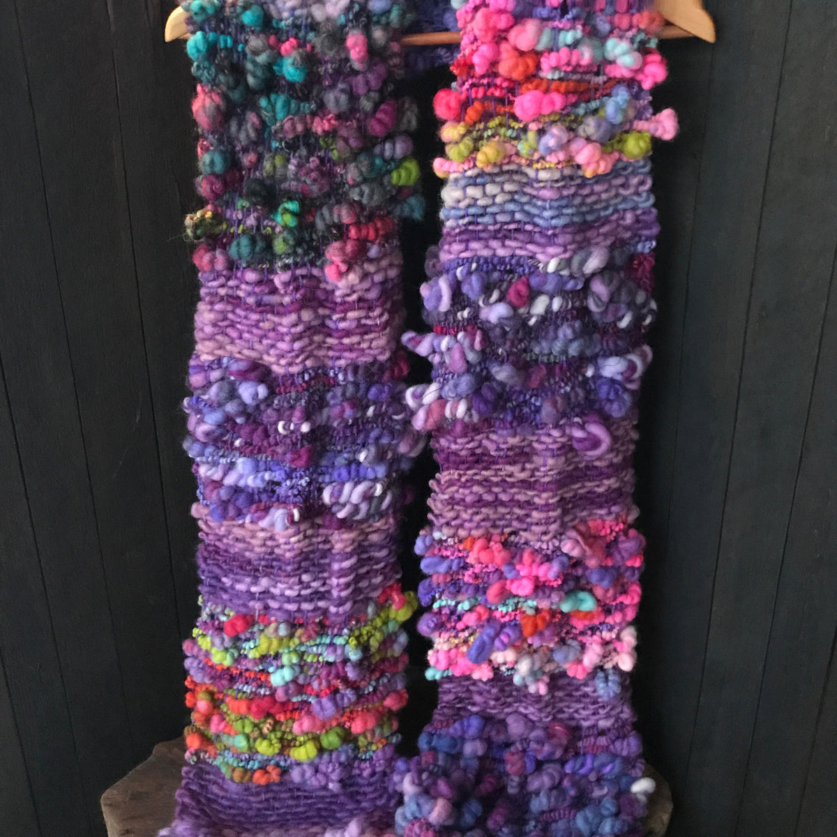 Purple scarf - Foulard mauve - Mynoush